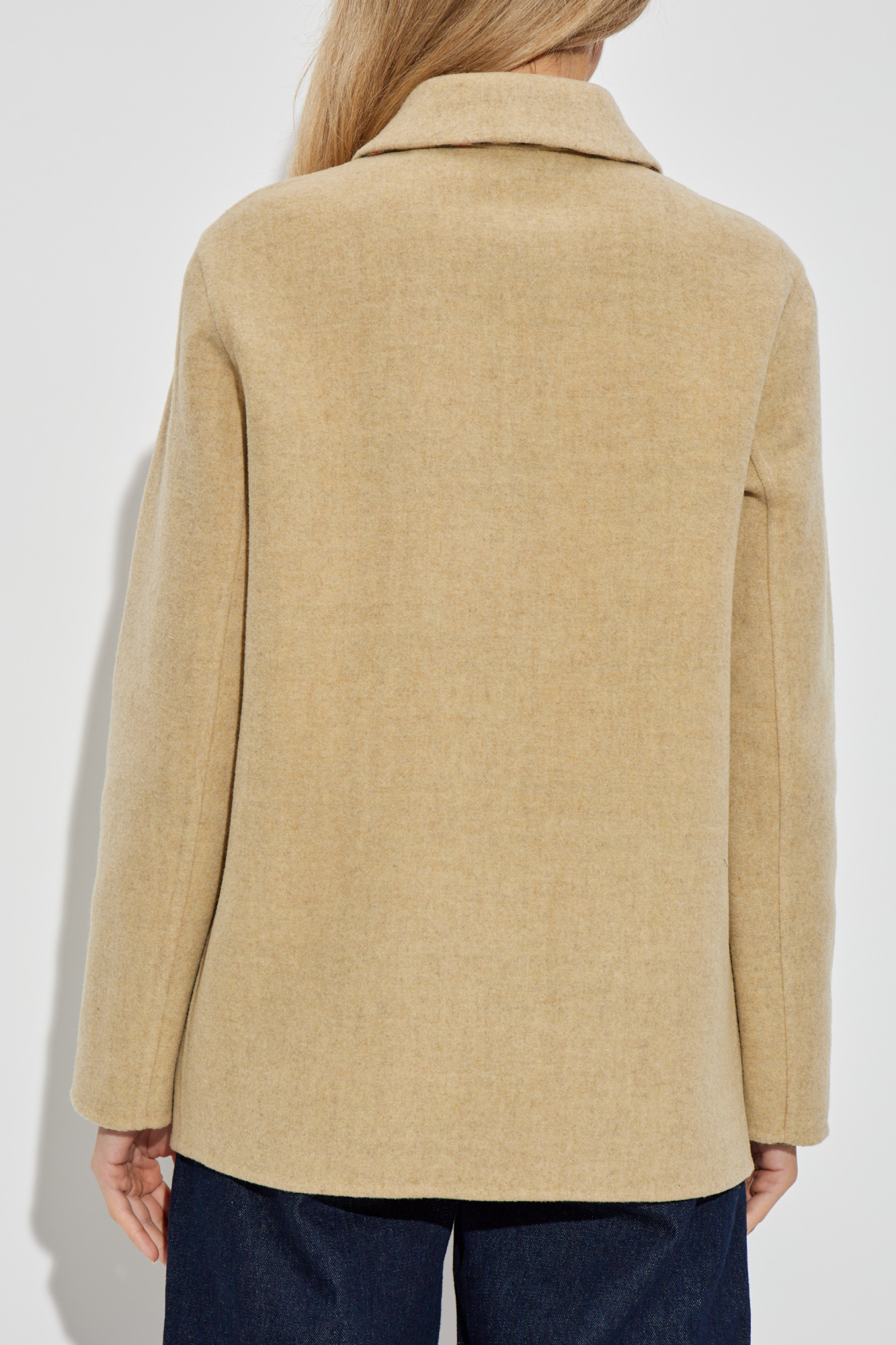 27万 新品 BURBERRY【カシミア100%】ジョガー ショーツ ベージュ ウール テーラードショーツ (パドル) - ウィメンズ, ウール
